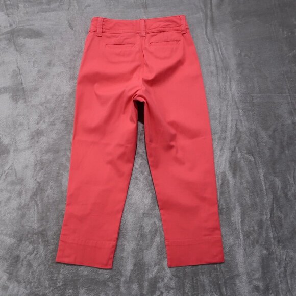 Charter Club Pants Womens 8 Pink Capri Chino Denim High Rise Preppy City Casual - Picture 4 of 14
